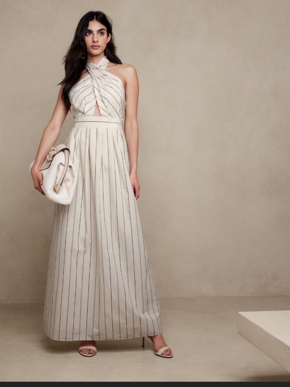 Banana Republic Rhapsody Poplin Maxi Dress